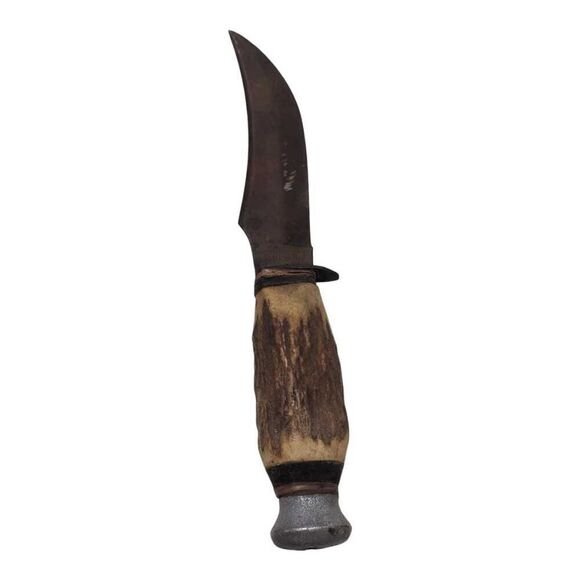 Vintage Solingen Germany 13970 Filet Knife Fixed Blade Stag Antler Survival - Picture 1 of 7